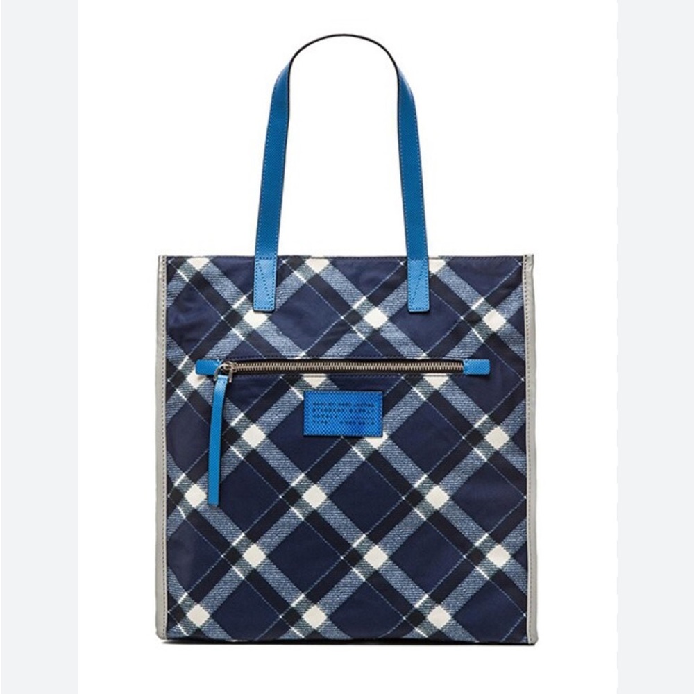 Marc It TT Plaid Tote in Skipper Blue Multi